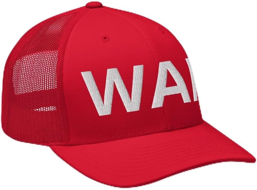 Dustin Poirier Marvin Hagler War Embroidered Trucker Hat - War Hat - Mesh Back Structured Cap
