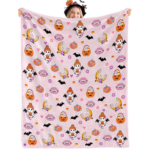 Bemaystar Christmas Blanket - Pumpkin Blanket Christmas Throw Blanket Gifts for Kids Girls Boys Teens Kids Women Birthday Anniversary Fleece 50X60 Inch