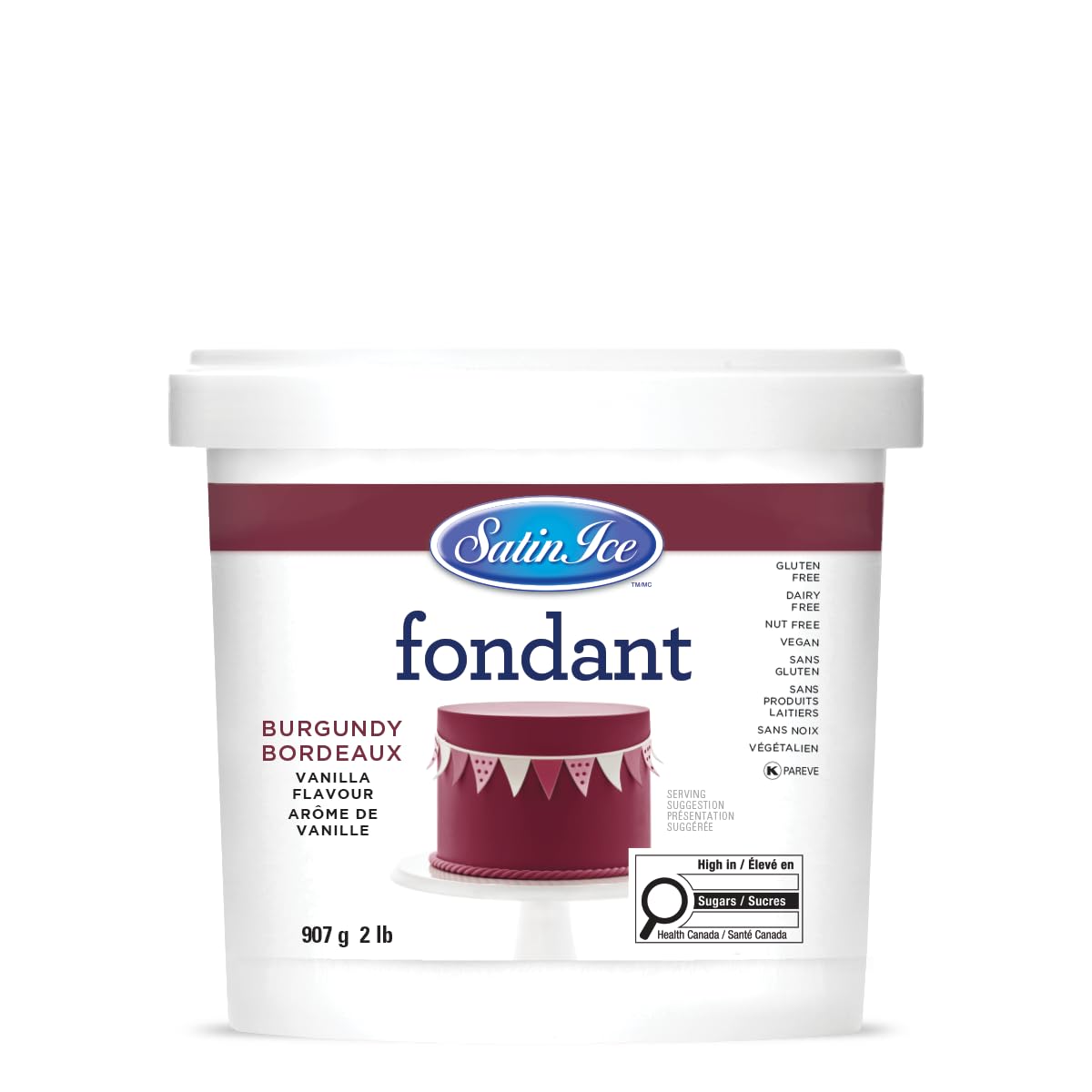 Satin Ice White Fondant, Vanilla, 1 Kilogram - 4