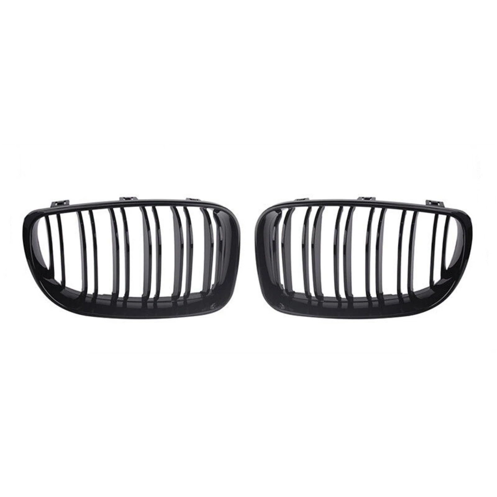 Grilles avant pour BMW E87 E81 E82 E88 double ligne noir brillant - 6