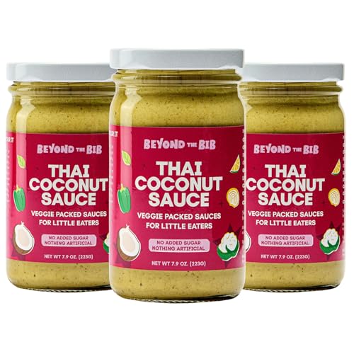 Beyond the Bib All Natural Toddler Sauces for Picky Eaters - Hidden Vegetables, No Added Sugar, Quick & Healthy Mealtime Solution - For 24+ Months (Tomato, BBQ, Sweet Mustard)