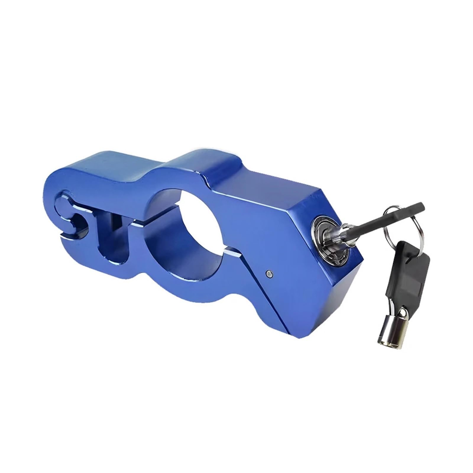 Fentty Blue Motorcycle Handlebar Lock Motorcycle Brake Lever Locks Handlebar Lock Helmet Anti-Theft Electric Vehicle Dirt Bikes Alloy Chain Lock(Blue)