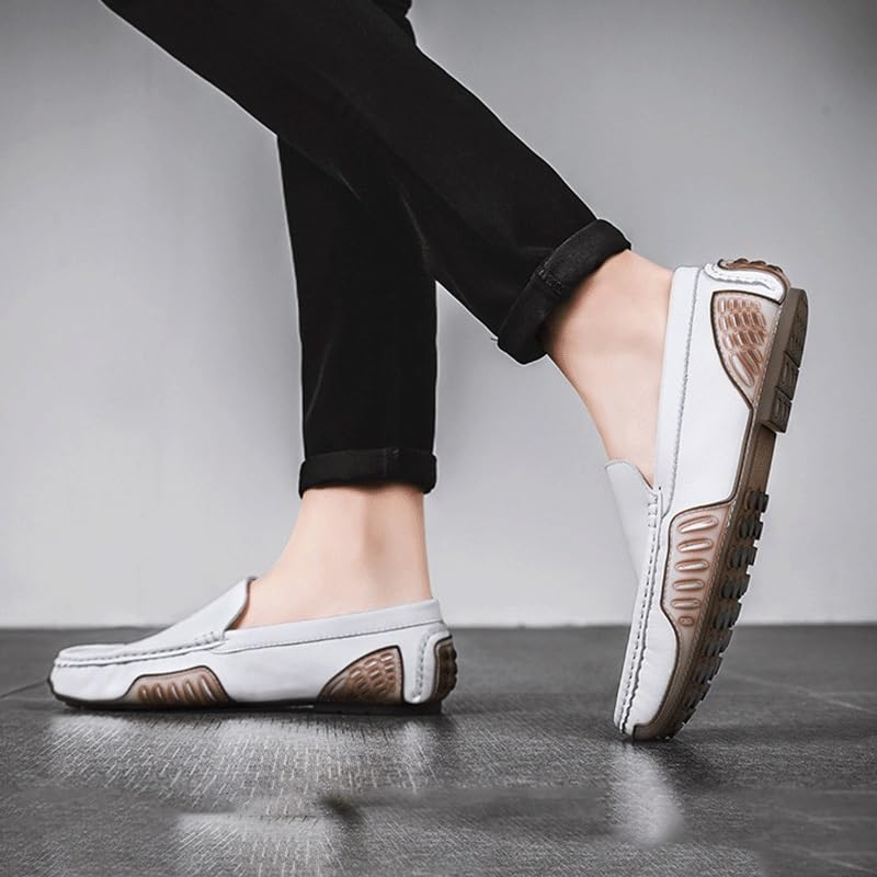 Shoes Men's Low-top Soft-Soled Slip-on Loafers Fashionable Versatile Casual Oxford Shoes for Travel Driving Men Comfortable Breathable Shoes4