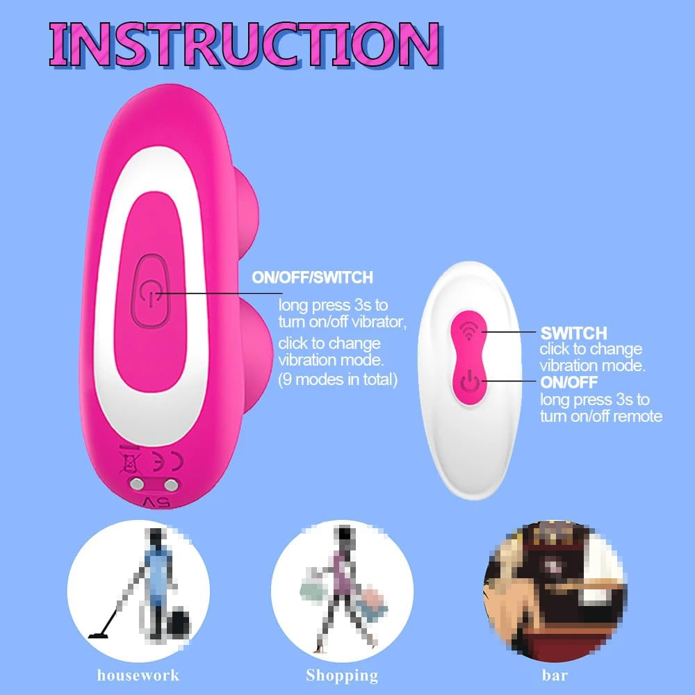 Vibrador Vibrador de bragas Invisible 3 en 1 para parejas, 9 modos, potente juguete sexual vaginal con punto G, masturbador para mujeres
