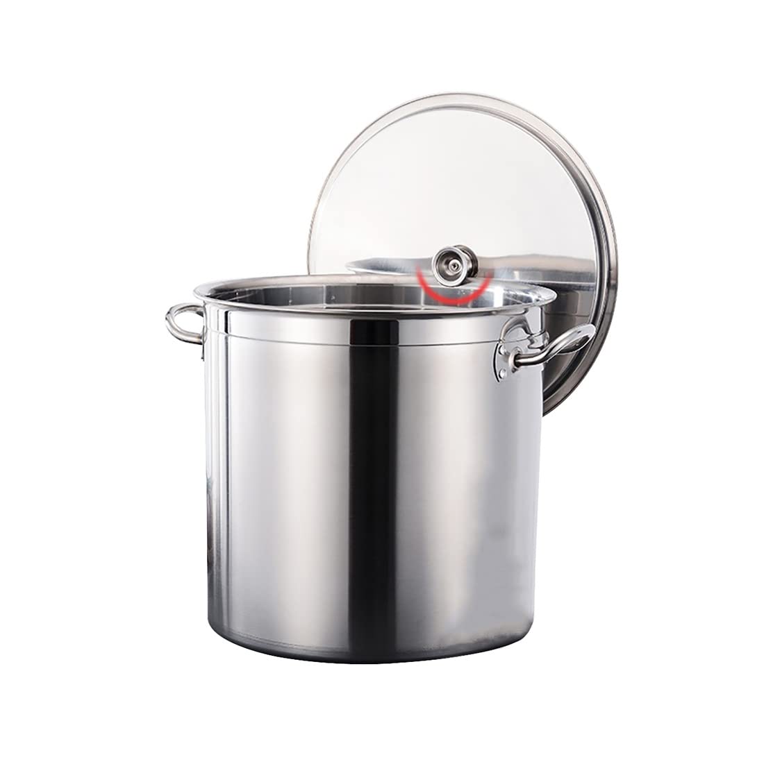 Stainless steel soup pot, Deep Stainless Steel Stockpot, Professional Induction-Safe, Suitable for All Stove