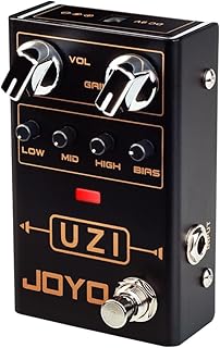 JOYO Distortion Pedal R-Serie Heavy Metal Dist zwischen amerikanisch und britisch für E-Gitarren-Effekt (UZI R-03)