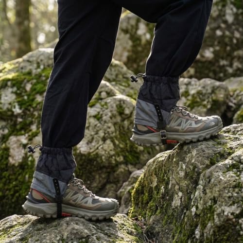 Image of GUSTAVE Leg Gaiters Adjustable Gaiters with Reflective Strip for Climbing