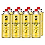 Aspect Camping Gas, Canisters for Camping Stove, Butane Gas Perfect Suitable for Portable Stove, BBQ, Gas Heaters, Blow Torches Safe and Secure Bottle (Pack of 8)