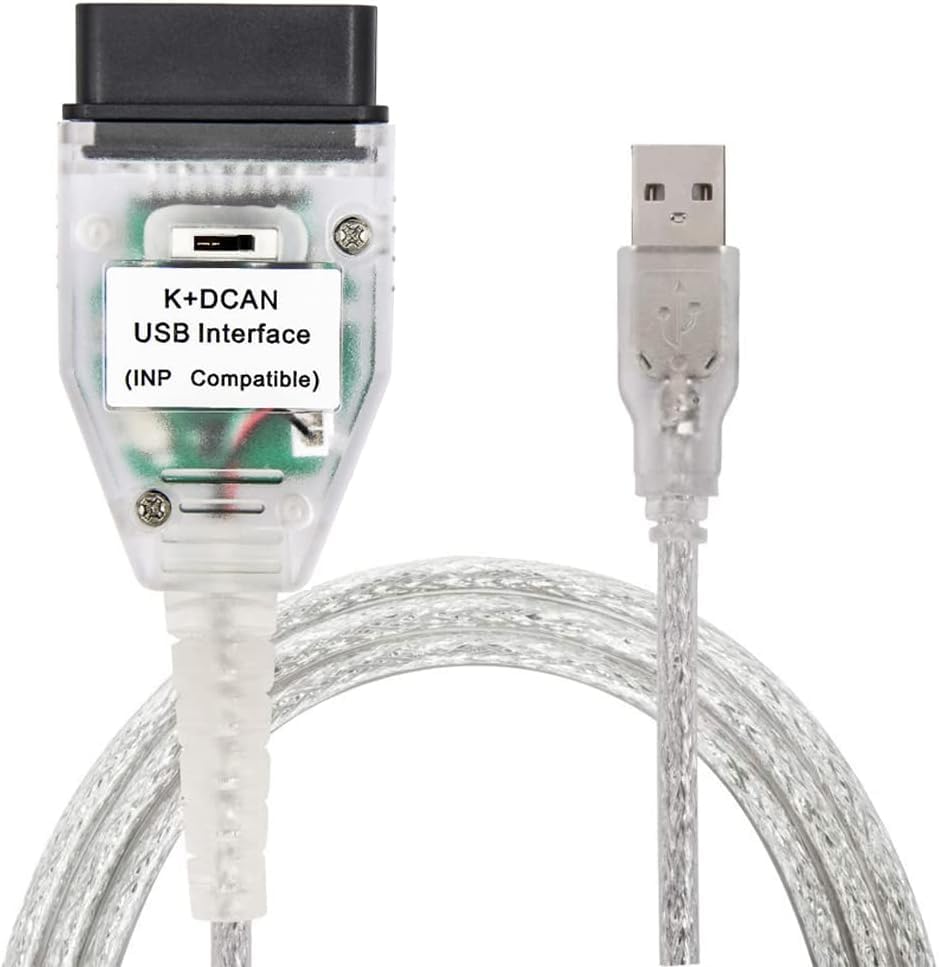 Kiloko K+DCAN USB to OBD Cable for BMW E Series - works with I-STA 