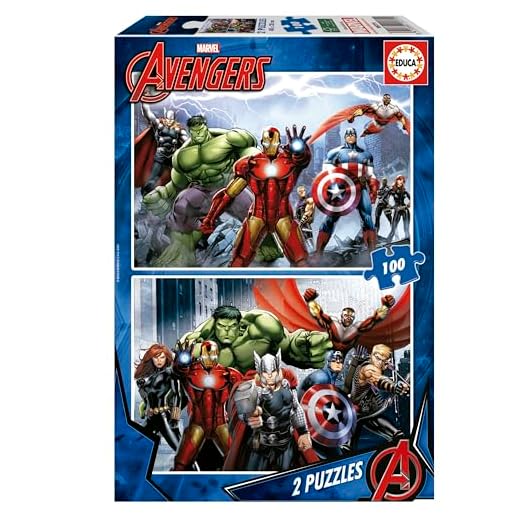 Educa - Avengers Los Vengadores 2 Puzzles de 100 Piezas, Multicolor (15771)
