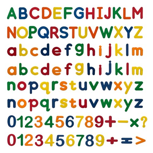 Lettres Magnétiques pour Enfants, 105 Pièces Alphabet Magnetique avec Chiffres pour Tableau...