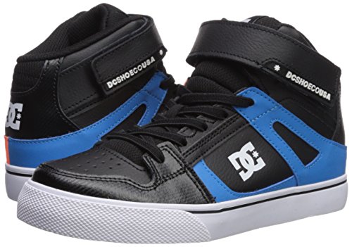 Dc Boy's Pure High-Top Se Ev Skate Shoe, Black/Red/Blue, 11 M Us Little Kid #TOP6