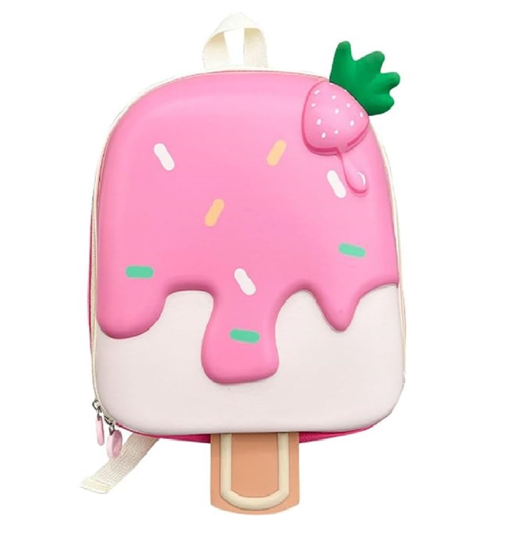 Ice Cream Hardshell Bag,Preschool Bag, Ice Cream Backpack for Kids, Candy Picnic Bag, Icecream Hardshell School Bag for Girls and Boys,Suitable for 3-6 Yrs. (14" inch)-image-31