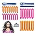 Produktbild 32 Stück Lockenwickler Curler, Manuelle Lockenwickler,Haar Curler Locken Ohne Hitze,Lockenwickler Set mit 2 Stück Styling Haken Werkzeuge und 1 Stück Perückennetz für Mädchen Frau (32 Stücke)
