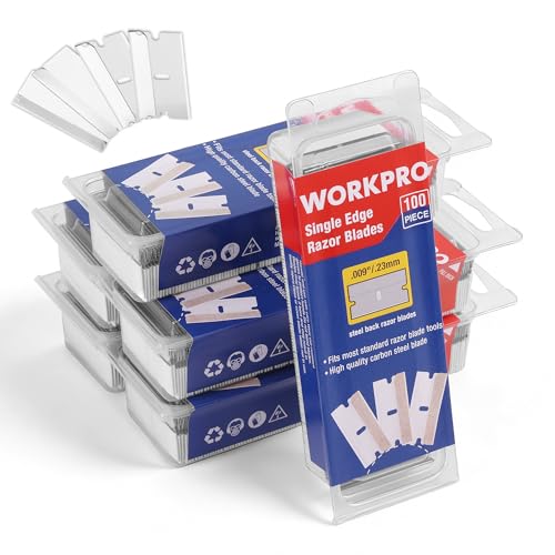WORKPRO 600-Pack Single Razor Edge Blades