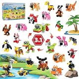 Picture of BOPEGOLO 30 Pack Party Favors Building Set for Kids, 750 Pcs Mini Animal 3-in-1 Building Block Kit Sets, Classroom Goodie Bags Stuffers for Kid, Best Birthday Gifts for Boys Girls Ages 6+