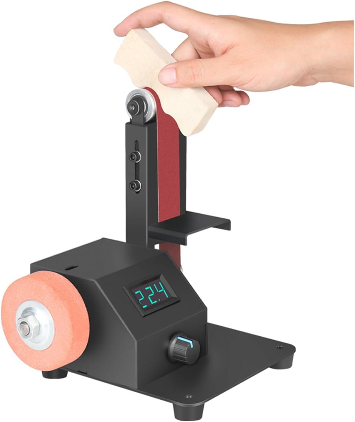 Sander, Polisher 350W/250W Belt Sander Electric Sanding Polishing Machine Grinding Sander Grinder Small Sand-belt Machine(250W various)