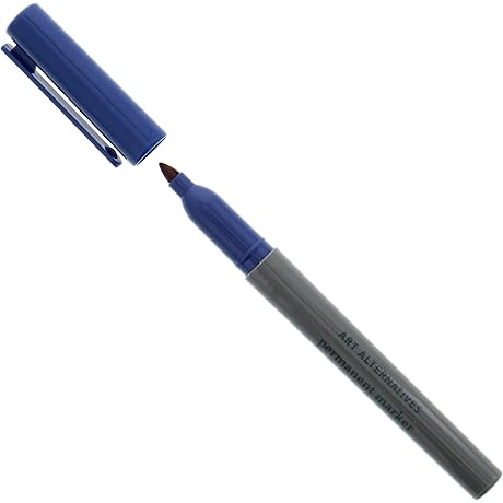 Art Alternatives Permanent Fine Navy Blue Fabric Marker