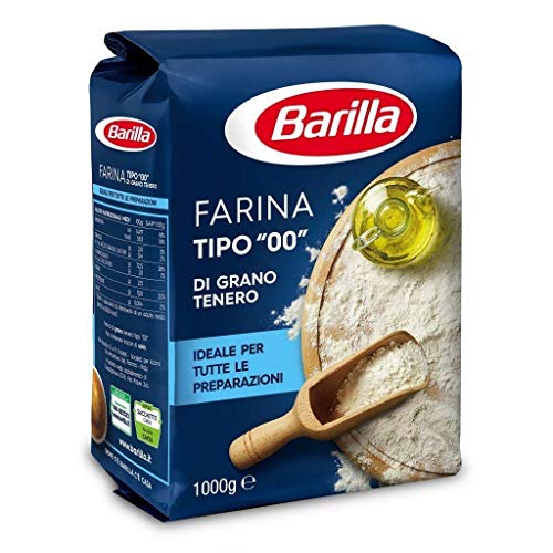 Barilla 6X Farina Tipo 00 Grano tenero Harina de Trigo Blando 1Kg