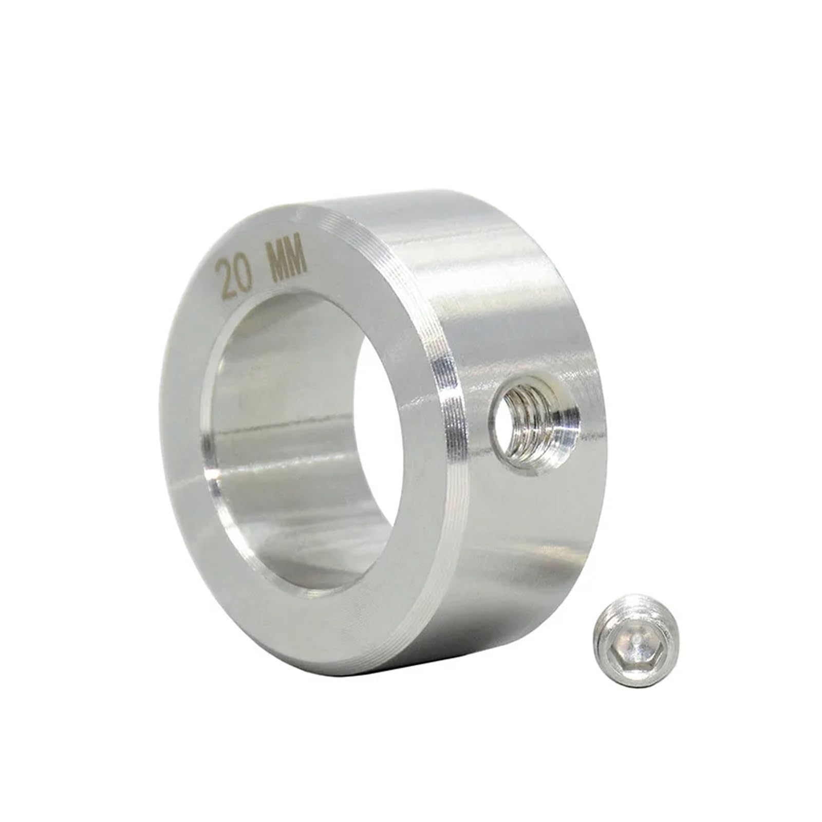 Anillo de retención del collarín del eje Collares de eje de tornillo de fijación de estilo de acero inoxidable macizo, anillo de retención de orificio, diámetro interior de 3-100mm(45-70-18 1pcs)