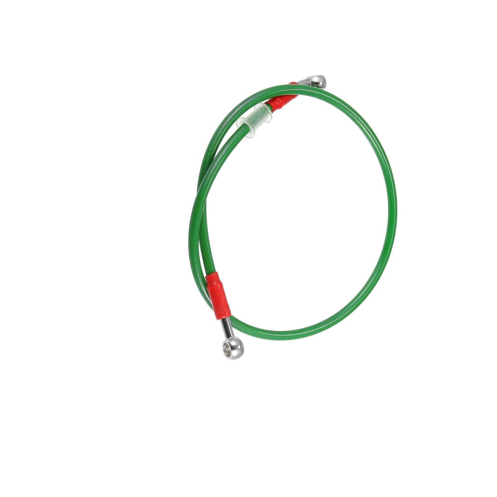Ksxzw Green Motorbike Part Universal Motorcycle Hydraulic Brake Line Oil Hose Pipe 28° 0° 10Mm Inner Diameter Length 80Cm Motorbike Accessories