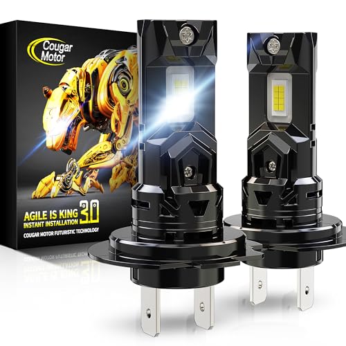 Image of Cougar Motor H7 Fog Bulbs, New Upgraded H7 1:1 size No Required Adapter Auxiliary Light Off-Road Non-polarity Quick Installation, Pack of 2