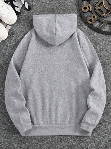 SHENHE Men's Graphic Letter Print Pullover Hoodies Long Sleeve Hooded Sweatshirt Tops2