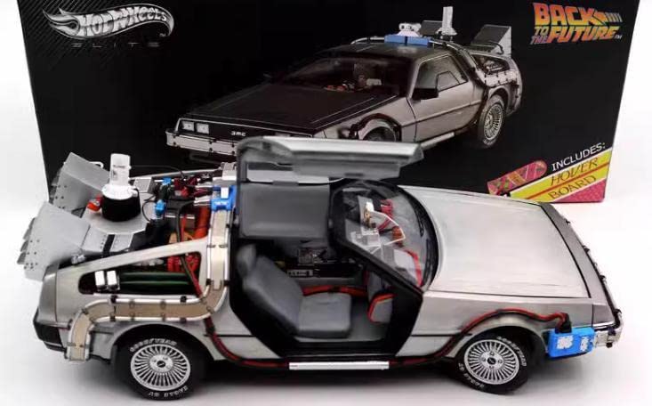 貴重 デロリアン レプリカ 合金製 フィギュア。 宙に浮いた状態でディスプレイ可能！『バック・トゥ・ザ
