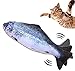 BIGFOX Catnip - Juguetes eléctricos USB recargables para peces, juegos de gatos, simulación de peluche de pescado, juegos de gatos, Alexo, pez para gatos
