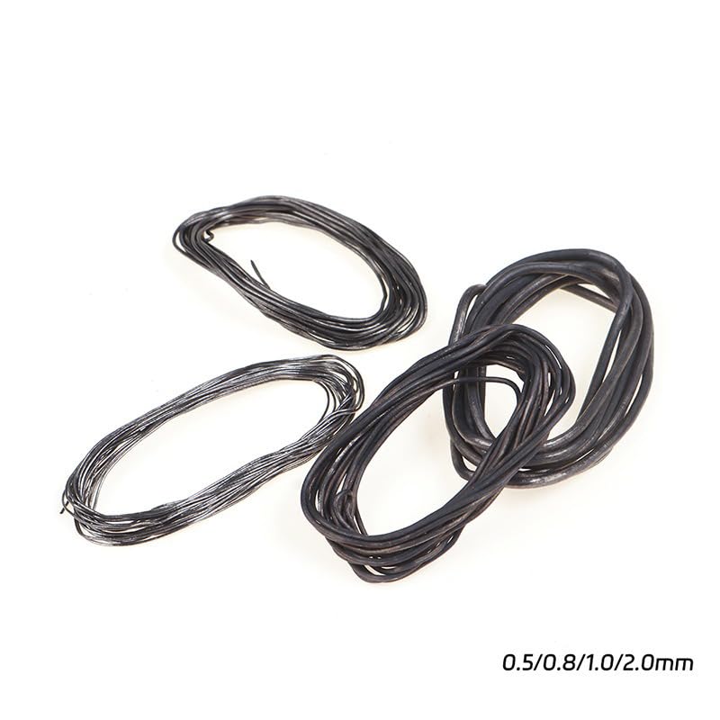 Set de 10 hilos de plomo ponderados para moscas 0.5mm x 2m miniatura 4