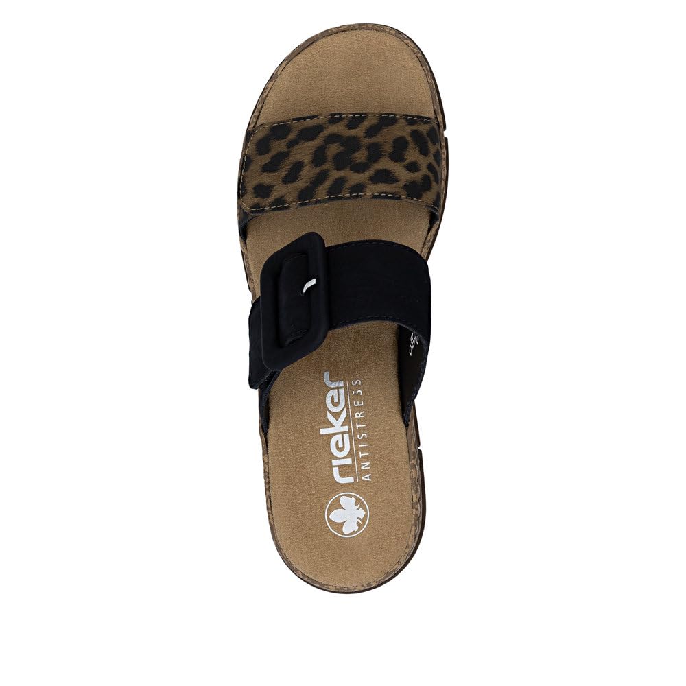 Rieker Damen Pantoletten V2392, Frauen Slipper