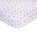 Carter's Pink Elephant Print Cotton Sateen Crib Sheet - 52" x 28"
