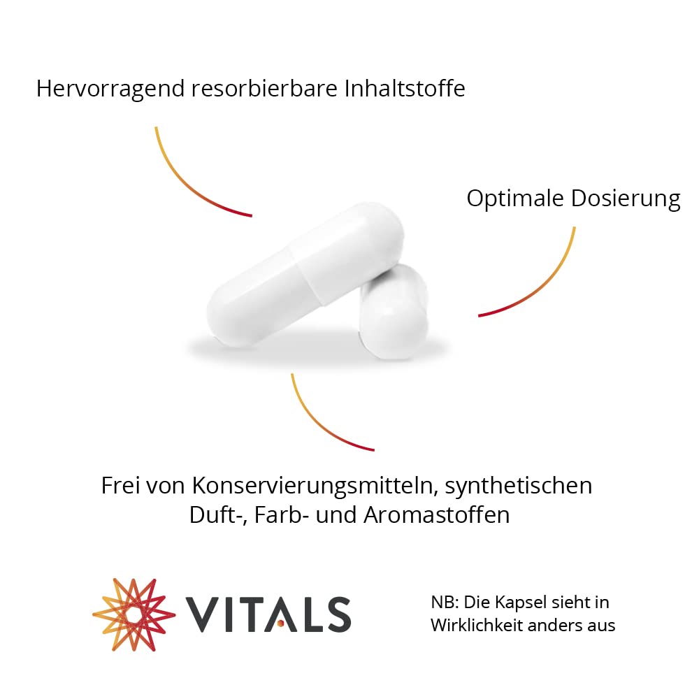 Vitals - Männerformel Pro Prostata 60 Kapseln mit Pygeum africanum, Kürbiskern und Sägenpalme eine vollständige Formel zur Erhaltung einer normal funktionierenden Prostata.