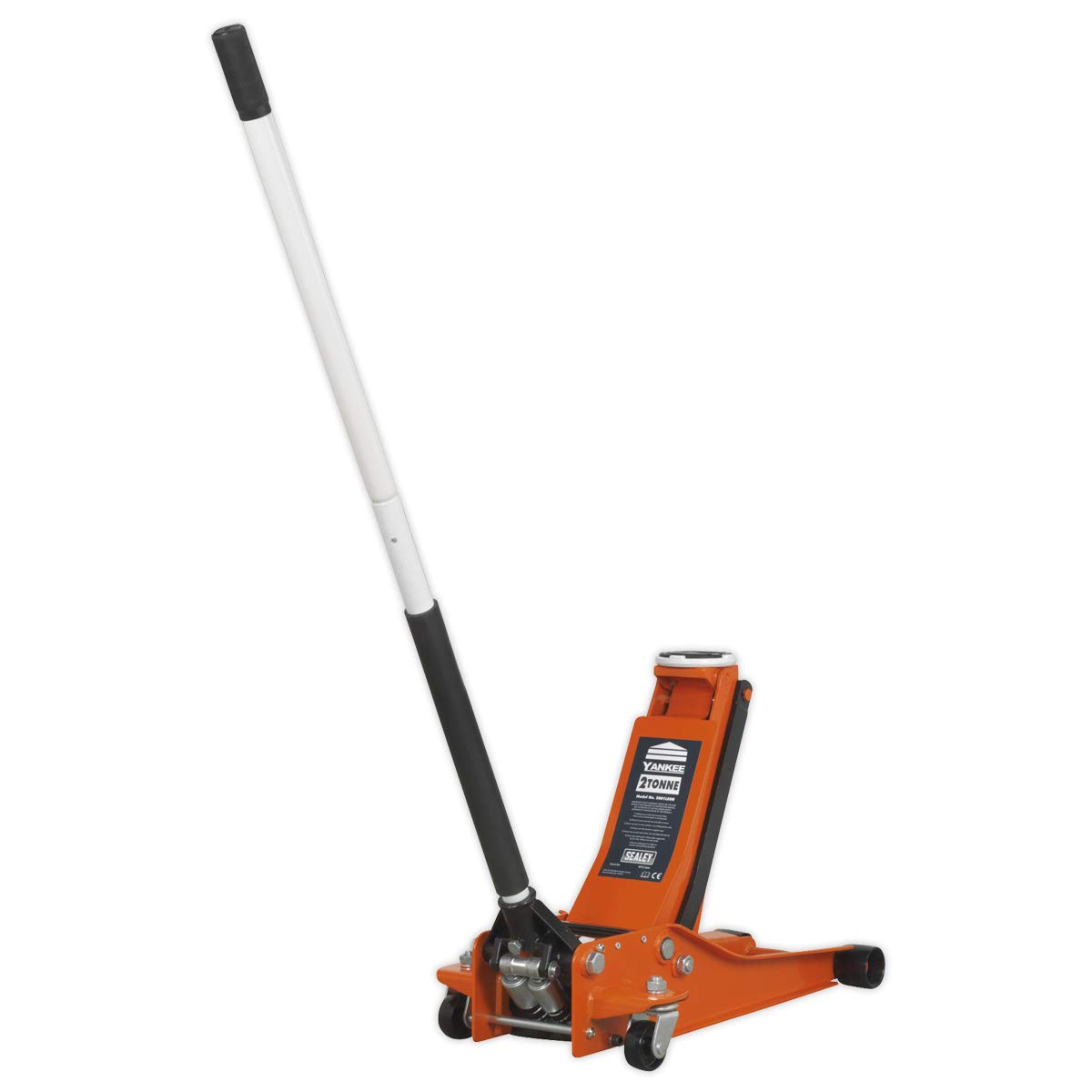 Sealey Orange 2001Leor Trolley Jack 2Tonne Low Entry Rocket Lift Size 6
