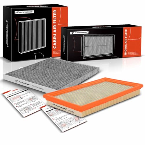 A-Premium 2-PC Engine & Cabin Air Filter with Activated Carbon Compatible with Nissan Altima 2013-2018, Murano 2015-2022, Maxima 2016-2022, Pathfinder 2013-2020 & Infiniti QX60 2014-2020, JX35 2013