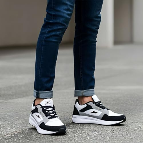 Image of BRUTON 619 Men's Casual Sneakers Shoes | Lightweight Comfortable Walking Shoes for Men | Lace-Up Stylish Trendy Sneakers for Boys & Men