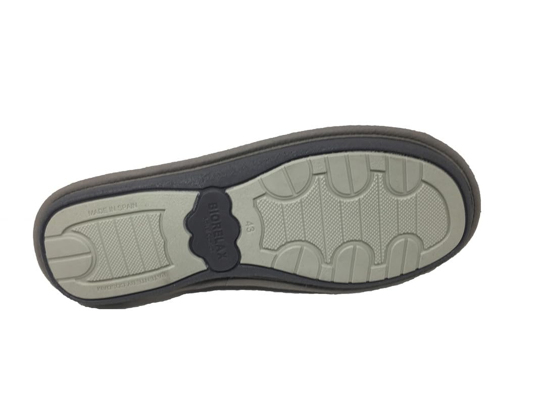 Biorelax Zapatillas de Estar por Casa Hombre/Puntera Abierta/Empeine: Lona/Suela: Goma/Cámarade Aire/Dibujo Furgoneta