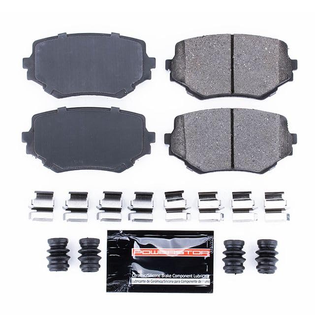 Image of PowerStop Front Brake Pads for Suzuki Grand Vitara 1999-05 |Sidekick 1996-98 |XL-7 2002-04 - Z23 Carbon-Fiber Ceramic Brake Pads with Installation Hardware, Z23-680