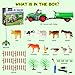 FIIOEOY Remote Control Tractor Toys, RC Tractor Set with Trailer/Farm Animals/Fences/Light, Farm Vehicle Toys for 3-7 Year Old Boys Kids Toddlers Birthday Gifts