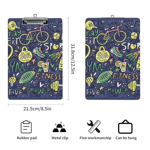 Presse-papiers A4 rouge et vert avec pince robuste pour documents - 2