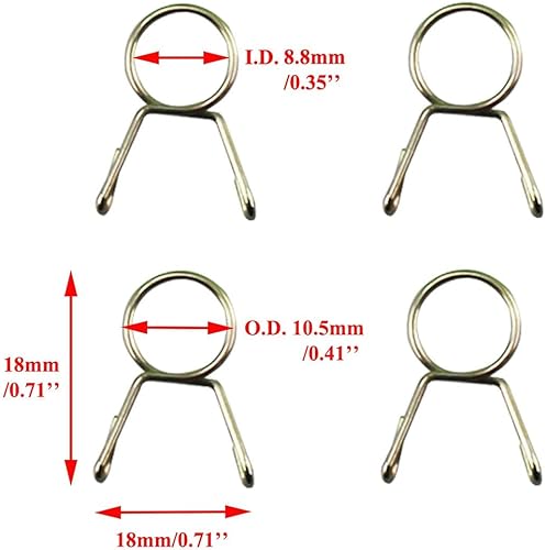 Miniatura 3 de PRO BAT Tubo, carburador, línea de ventilación de combustible para ATV, motocross, Go Kart, ciclomotor, bicicleta de bolsillo (10 pies, naranja)