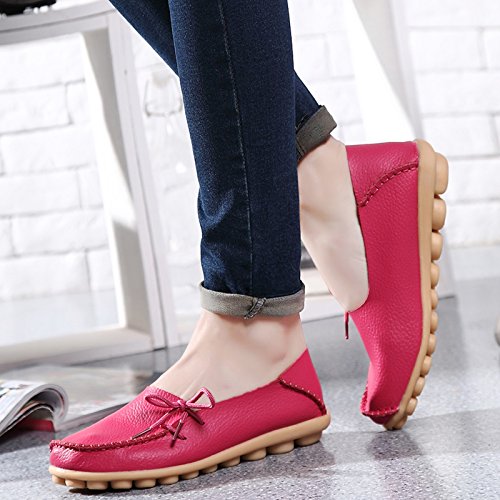 Image of VenusCelia Women's Breathable Comfort Walking Office Flat Loafer