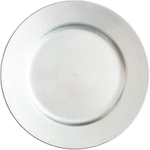 Richland Round Acrylic Charger Plates 13" Silver Set of 12
