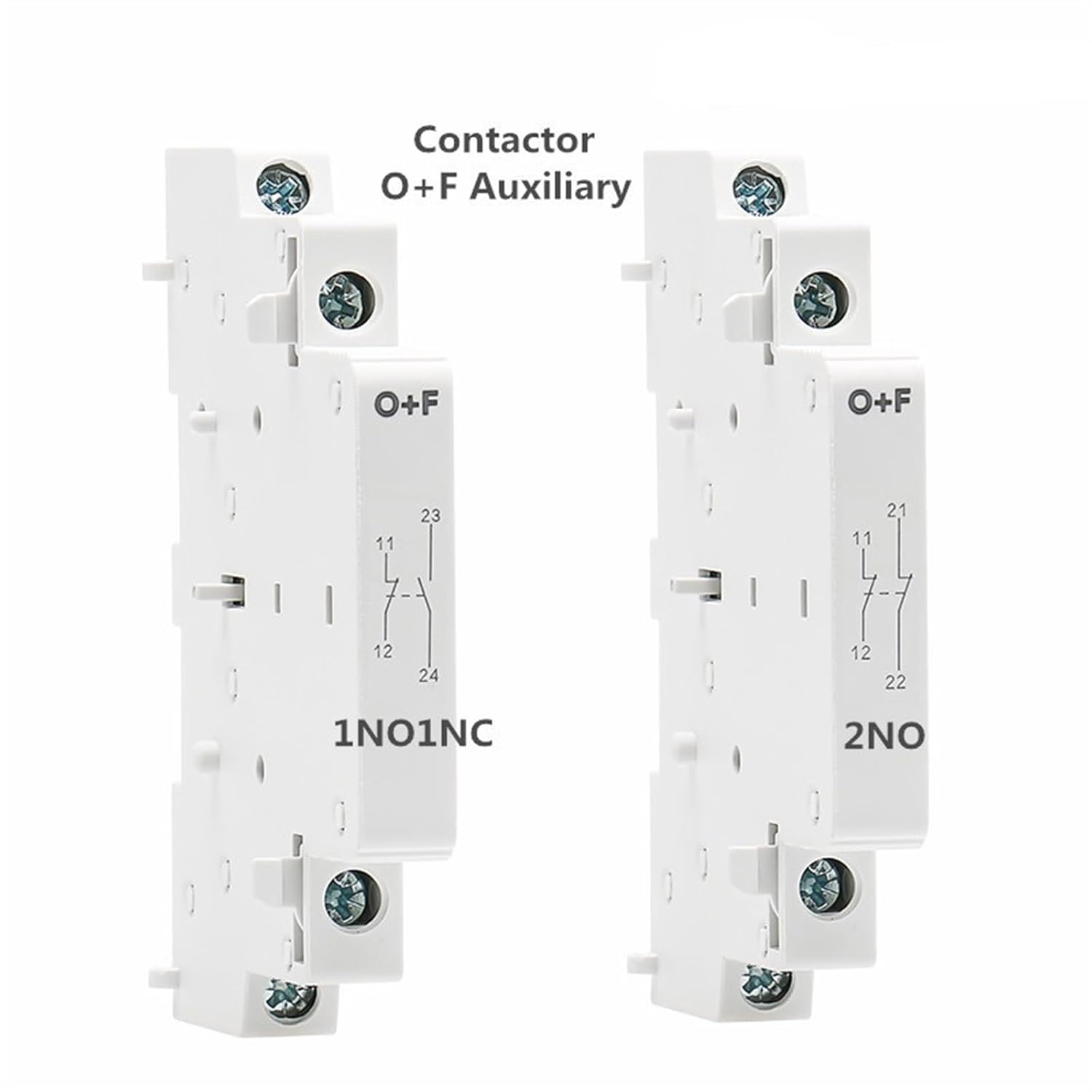 家庭用ACコンタクタ用O+F補助コンタクタ2NOまたは1NO1NCまたは2NC 1個(1NO1NC)