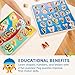Battat – Wooden Alphabet & Number Puzzle – Puzzle n' Learn: ABC & 123 – Educational Toy for Kids – 2+ Years