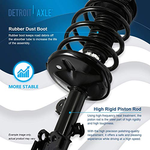 Image of Detroitaxle - Front Struts + Inner Outer Tie Rods + Sway Bar Links + Lower Ball Joints Replacement for Toyota Sienna [7-Passenger Models] - 10pc Set