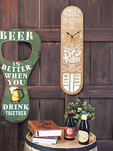 Amazon.co.jp: スケートボード ウォールクロック/NT 壁掛け時計「SKATE