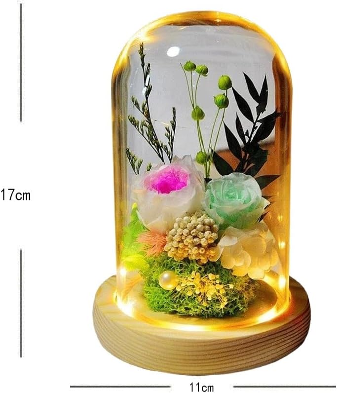 Immortal Flowers to give to Girlfriend to Keep Dried , Real , QIXI Gifts, Bouquet Lights, Ornaments