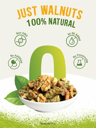 Image of Zorrer Wasabi Walnuts, 6 oz, Not Fried, Non-GMO, Freshly Roasted & Seasoned