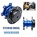 MASO Universal Quick Release Snap Off Steering Wheel Boss Hub Race/Rally/Motorsport (Blue)